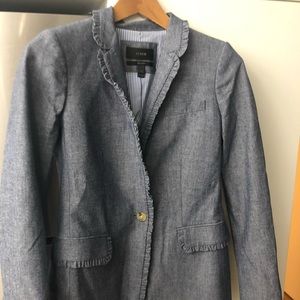 J Crew women’s regents blazer size 2 ruffled